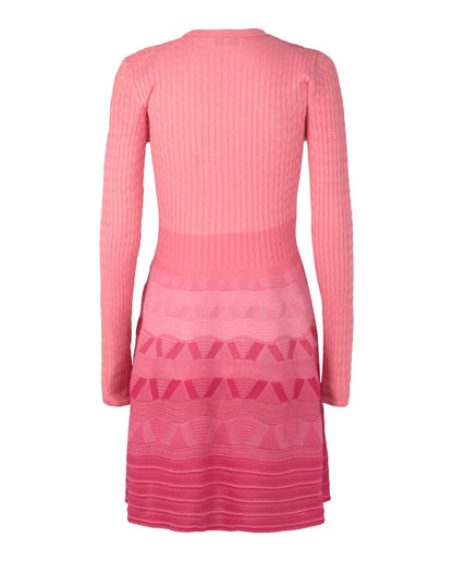 M Missoni Wave-Pattern Long Sleeve Dress