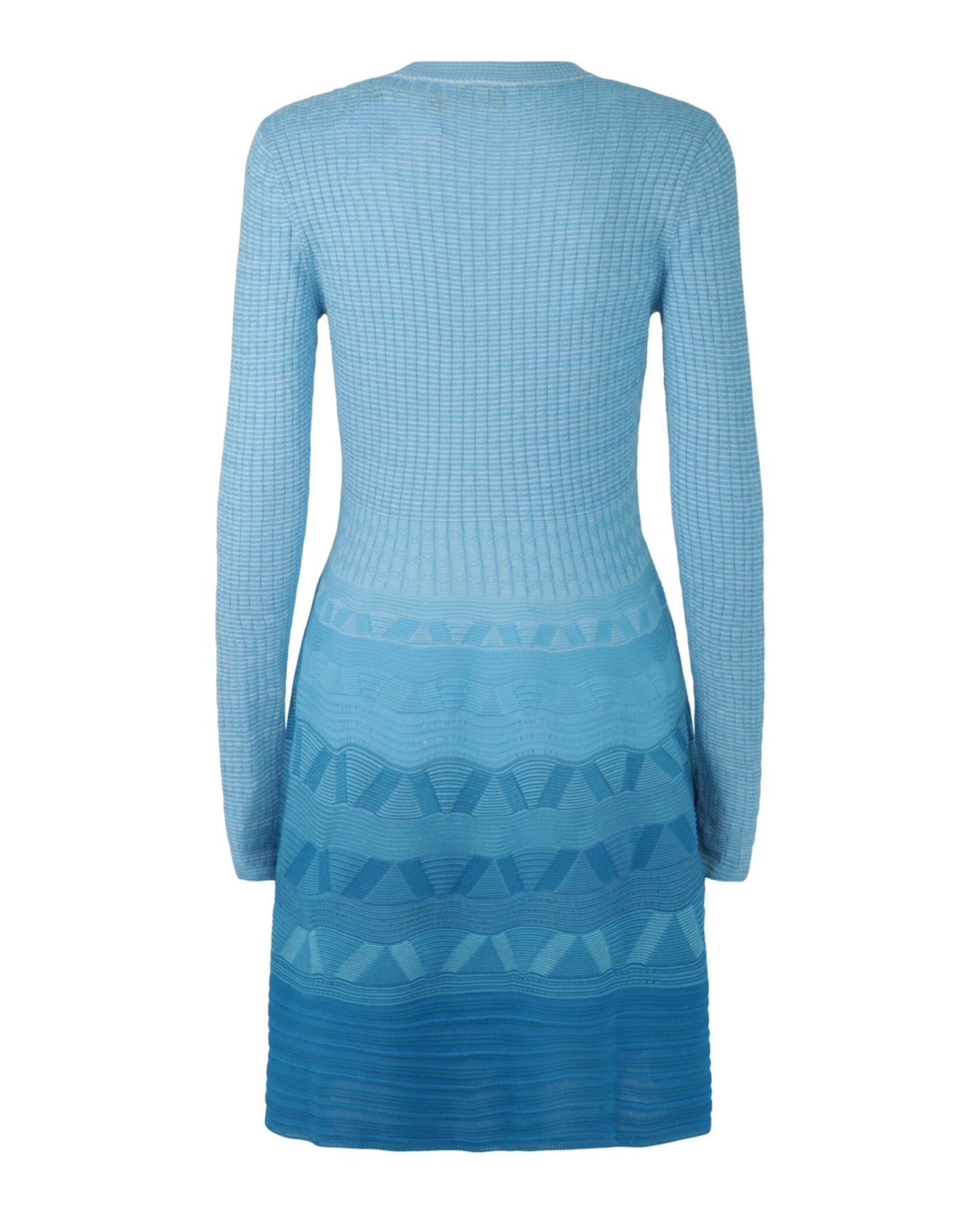 M Missoni Wave-Pattern Long Sleeve Dress