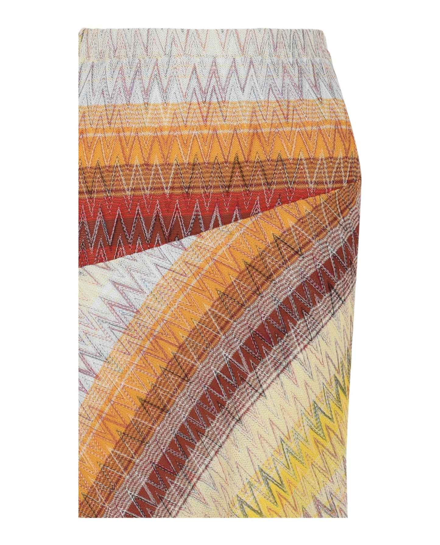 M Missoni Chevron Print Midi Skirt