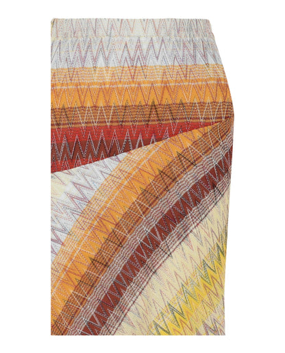 M Missoni Chevron Print Midi Skirt