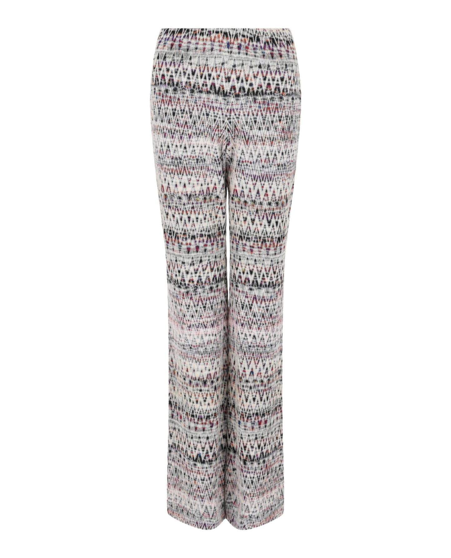 M Missoni Zig Zag Patterned Flared-Leg Pants