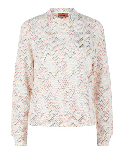 M Missoni Zig Zag Patterned Sweater