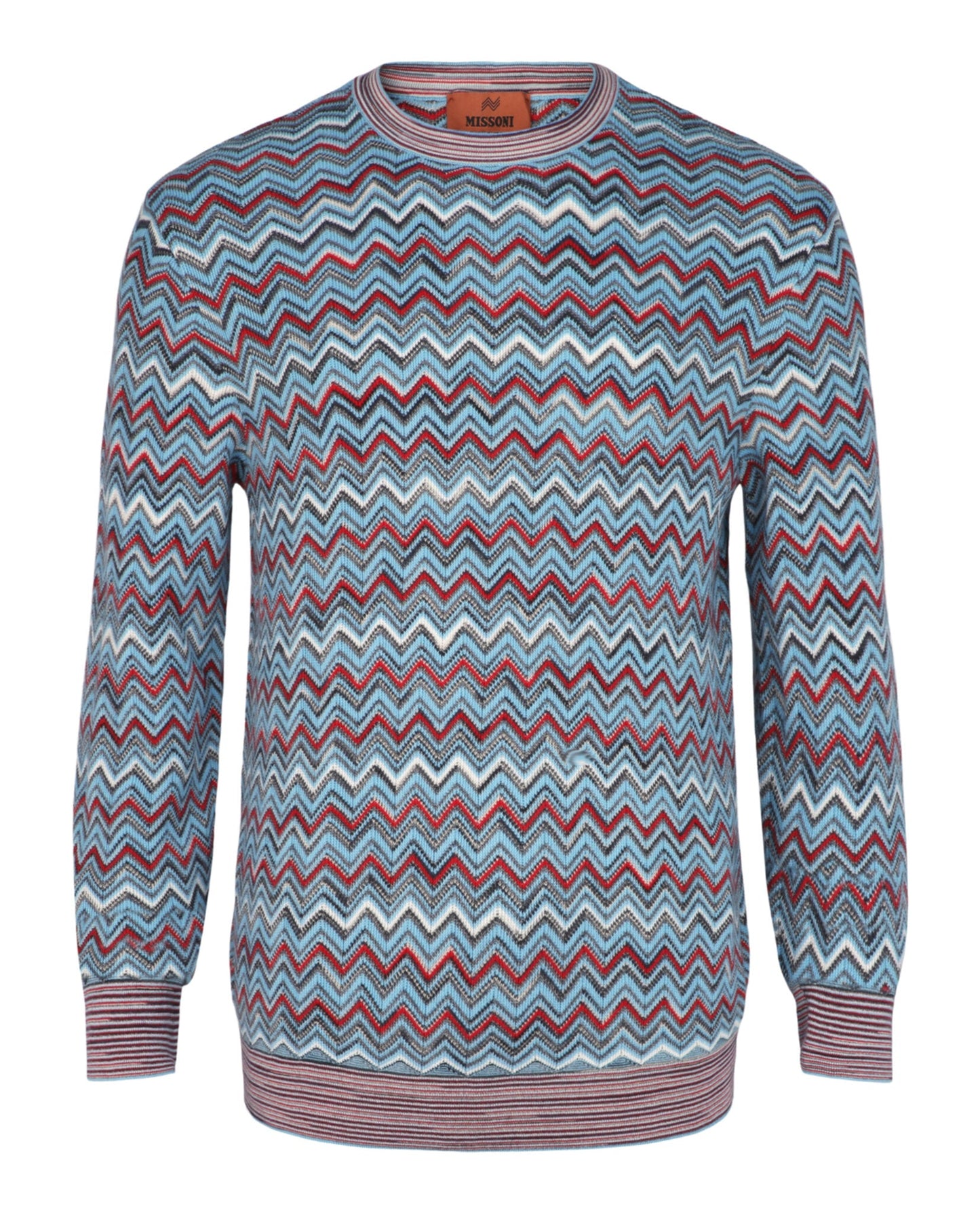 M Missoni Zig-Zag Pattern Pullover Sweater