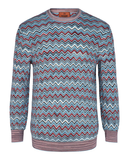 M Missoni Zig-Zag Pattern Pullover Sweater