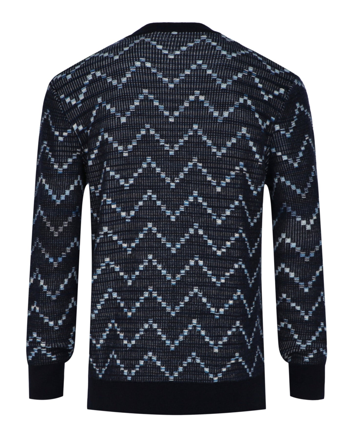 M Missoni Zig-Zag Crewneck Pullover Sweater