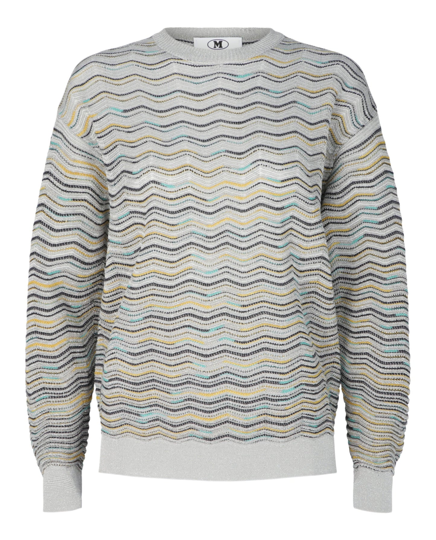 M Missoni Metallic Crochet-Knit Cotton-Blend Sweatshirt