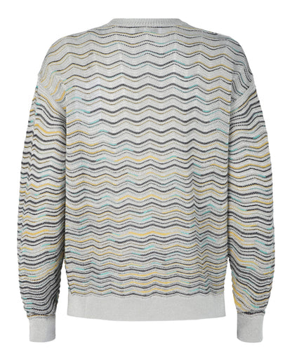 M Missoni Metallic Crochet-Knit Cotton-Blend Sweatshirt
