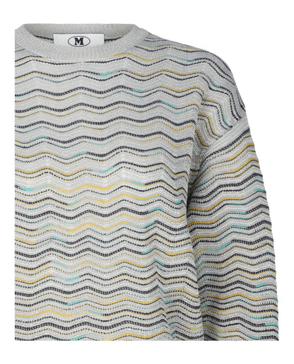 M Missoni Metallic Crochet-Knit Cotton-Blend Sweatshirt