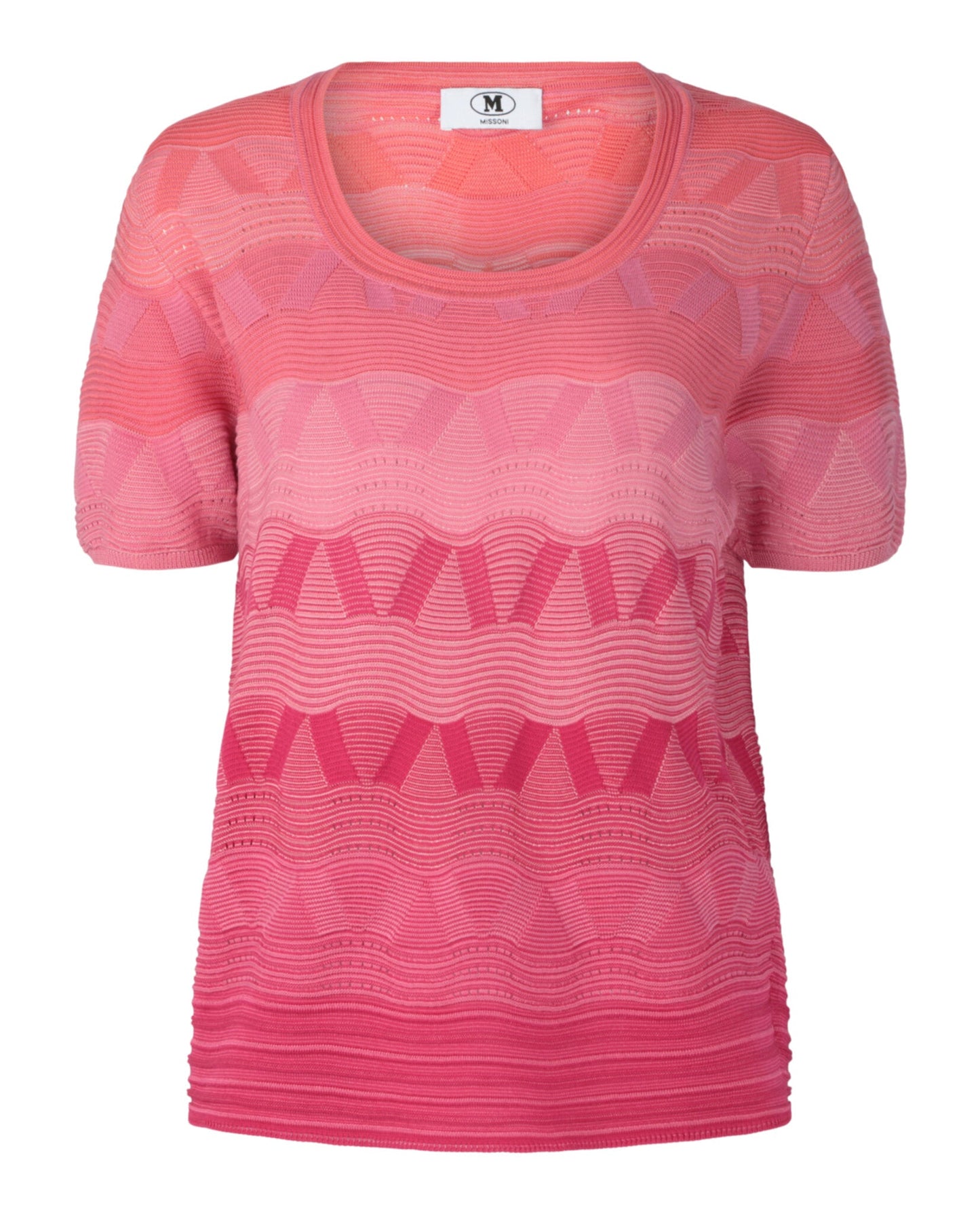 M Missoni Wave-Pattern Knit Sweater