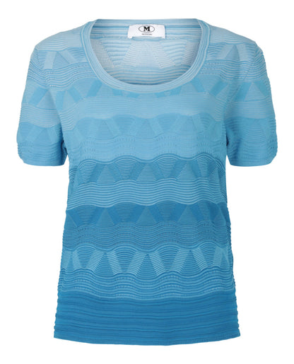 M Missoni Wave-Pattern Knit Sweater
