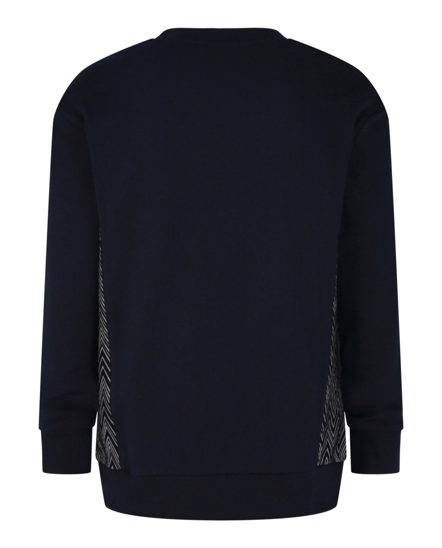 M Missoni Zig-Zag Panelled Crewneck Sweatshirt