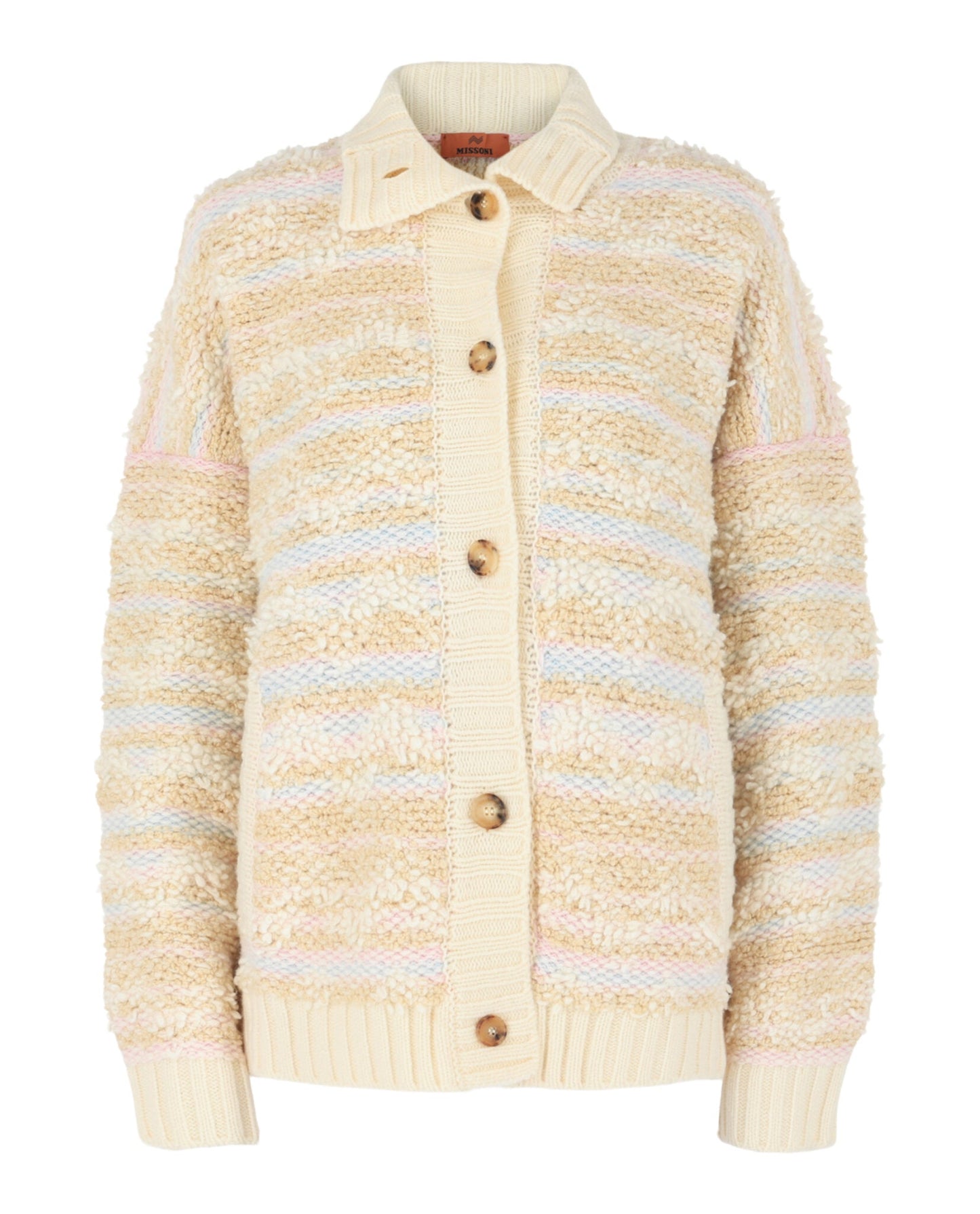 M Missoni Wool-Blend Fleece Cardigan