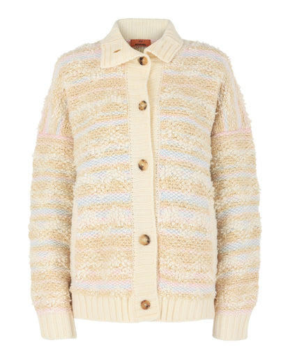 M Missoni Wool-Blend Fleece Cardigan