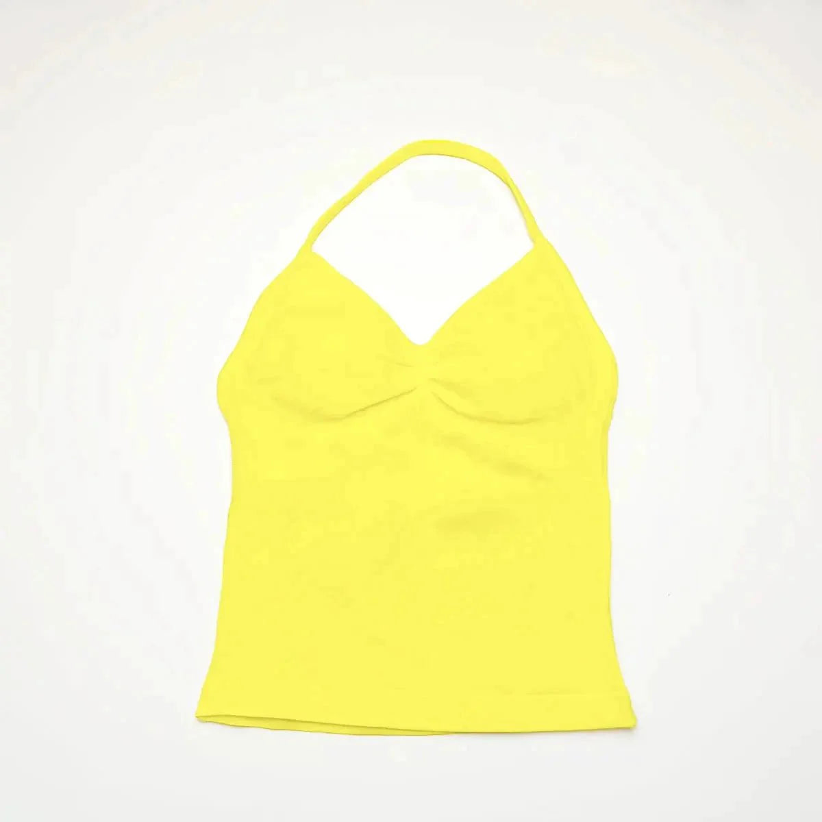 NCLAGEN Impact Longline Strappy Top Sports Yoga Vest Women's Fitness Tank Top Gym Beautiful Open Back Bra Running Workout Halter