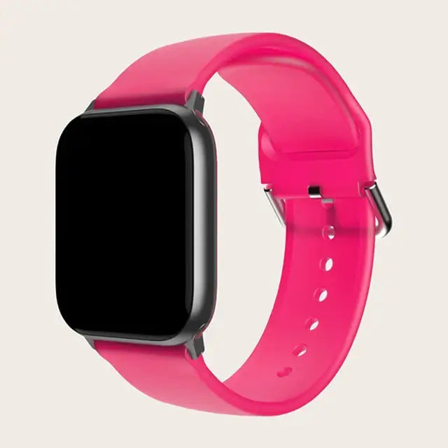 Apple Watch Silicone Strap - Colorful Floral Pattern Band