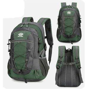 Oxford Lightweight & Durable Waterproof Hiking Backpack (Green, 45cm-49cm)