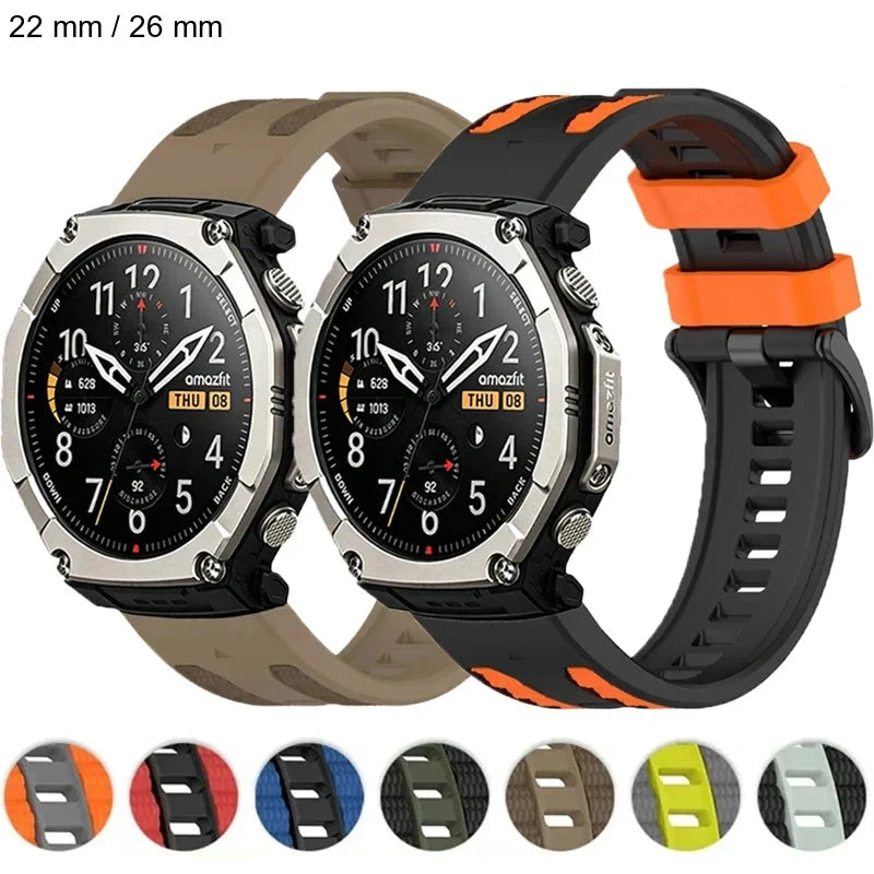 Garmin Silicone Smartwatch Band - Two-Tone QuickFit Sport Strap