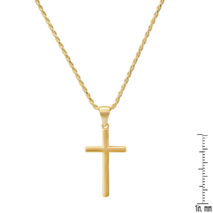 Gold Cross Pendant Necklace