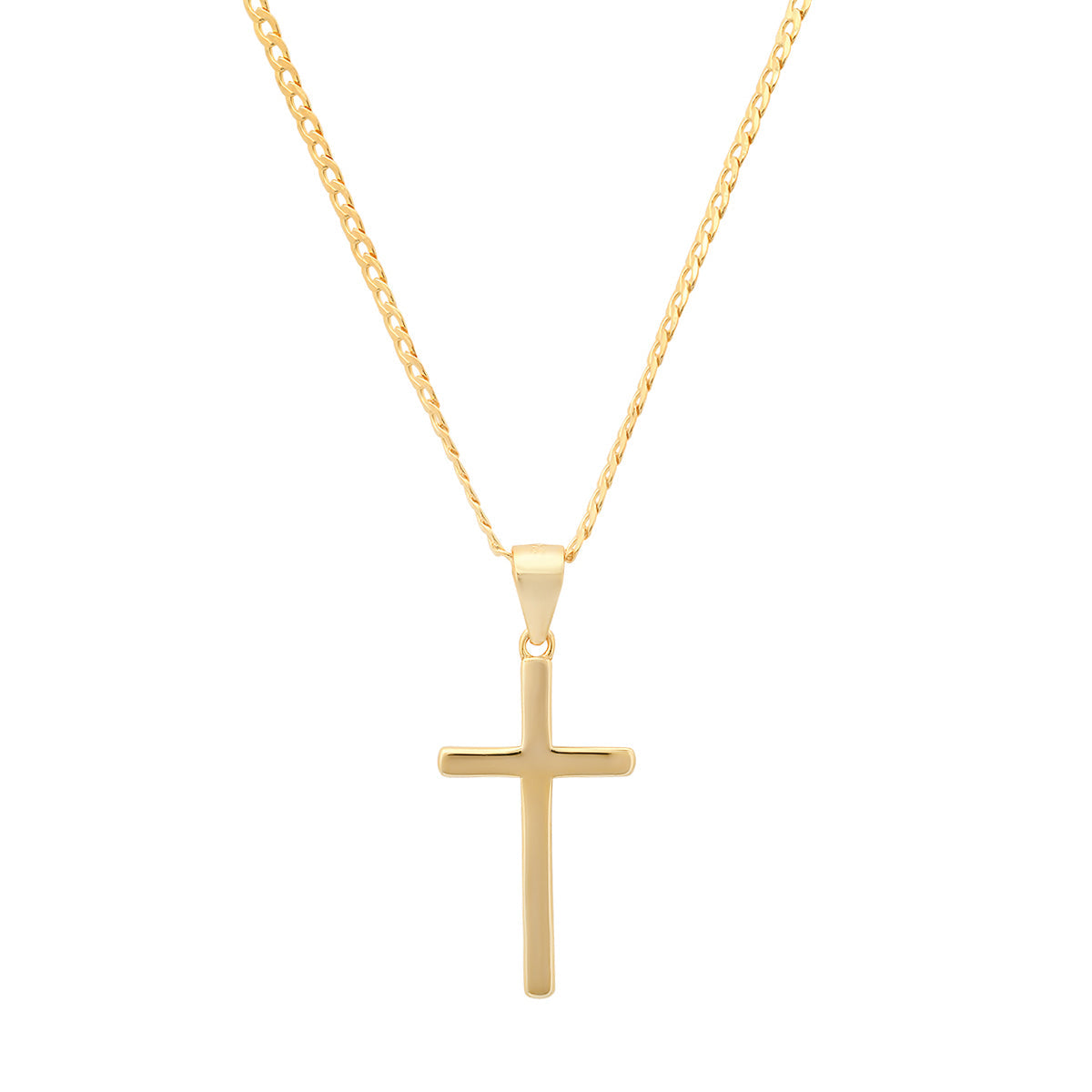 Gold Cross Pendant Necklace