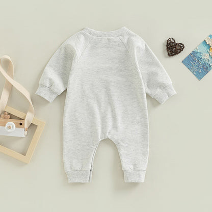 Infant Baby Girl Boy Romper On Sundays We Watch Football With Daddy Mommy Jumpsuit Long Sleeve Pants