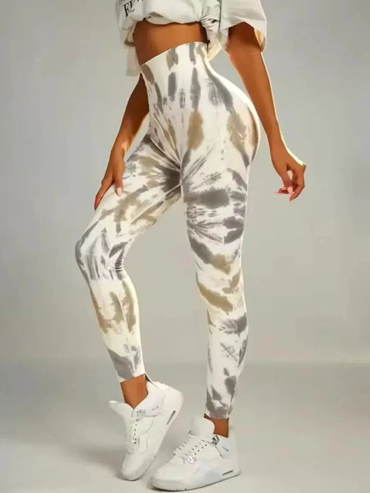 🧘‍♀️ Tie-Dye Seamless High-Waist Scrunch Butt Leggings