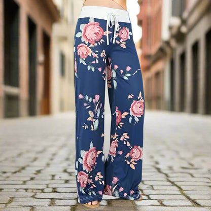 Women’s Wide Leg Yoga Pants – Casual Lounge Pajama Pants
