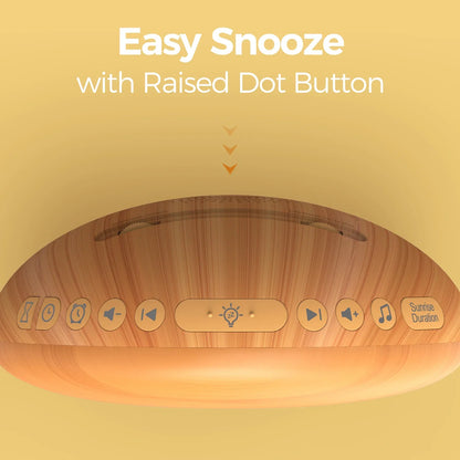 Sound machine sunrise alarm clock