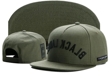 Skull Hand Snapback Hat – Flat Bill Adjustable Baseball Cap