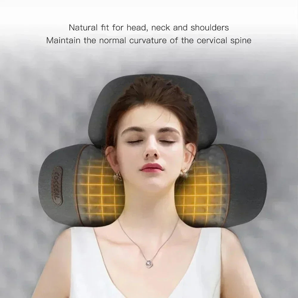💆‍♂️ Electric Neck Massager Pillow – Heated Cervical Support with Vibration