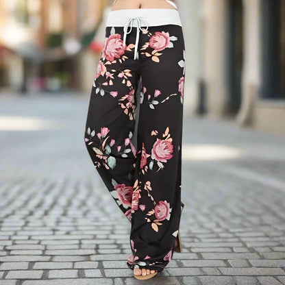Women’s Wide Leg Yoga Pants – Casual Lounge Pajama Pants