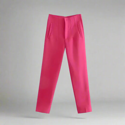 Women’s High Waist Slim Trousers