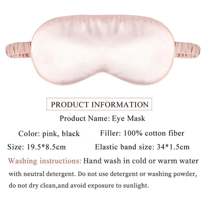 Silk Cotton Padded Eye Mask | Full Cover Light Block