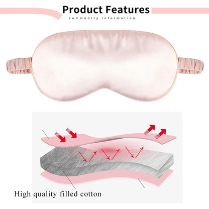 Silk Cotton Padded Eye Mask | Full Cover Light Block