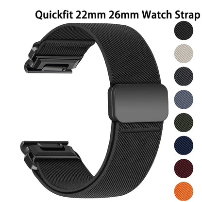 Garmin Magnetic Nylon QuickFit Smartwatch Band