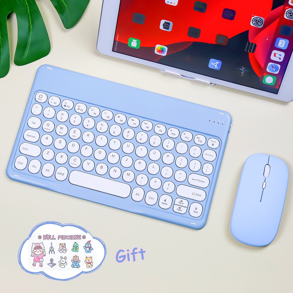 Kawaii Pastel Wireless iPad Keyboard & Mouse-