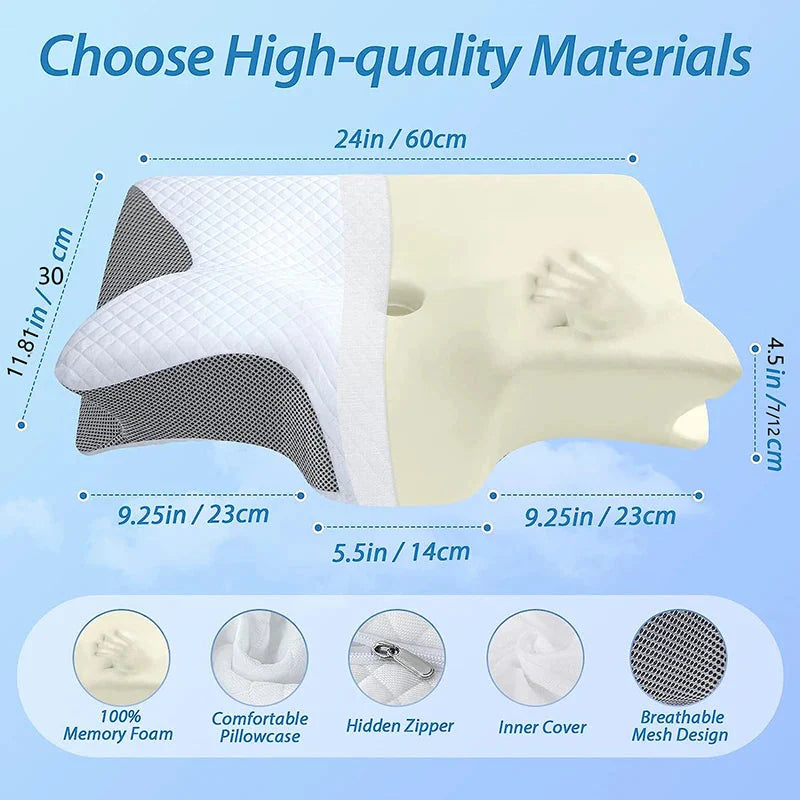 Memory Foam Cervical Pillow – Orthopedic Neck Support Pillow