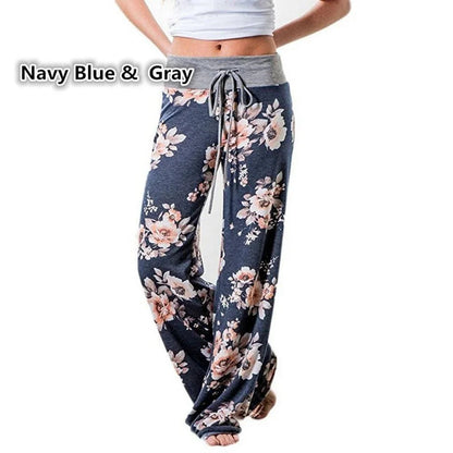Women’s Wide Leg Yoga Pants – Casual Lounge Pajama Pants