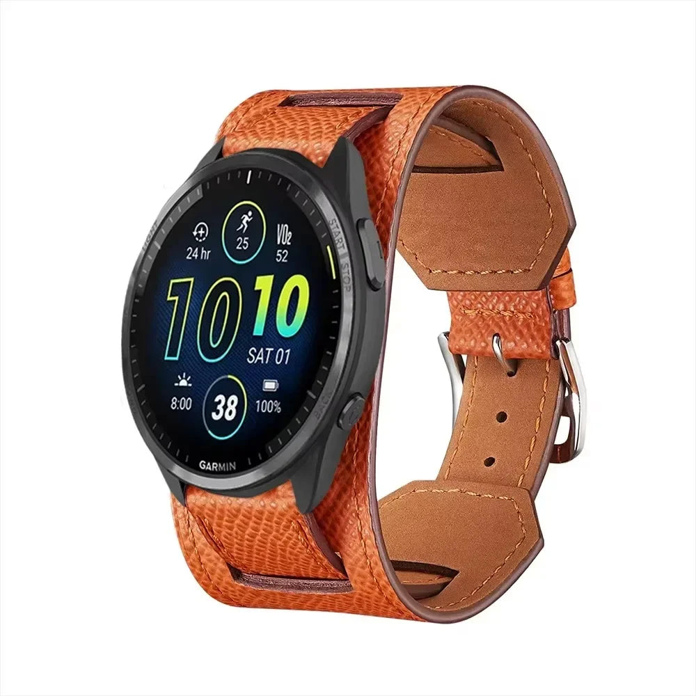 Garmin Leather Watch Band - Classic Strap