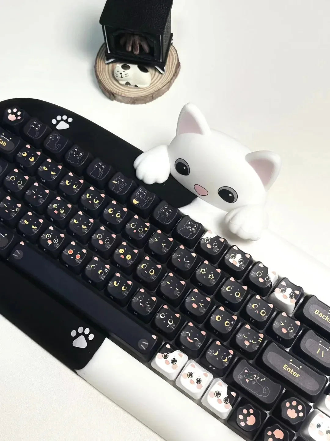 Kawaii Cat Keyboard Keycaps Set-