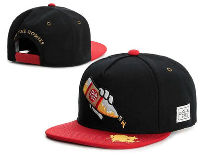 Classic Snapback Hat – Flat Bill Adjustable Baseball Cap