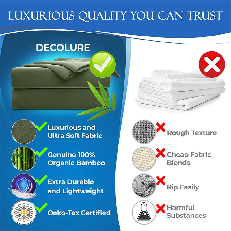 Organic Bamboo Bedding Set | Luxury Bed Sheets