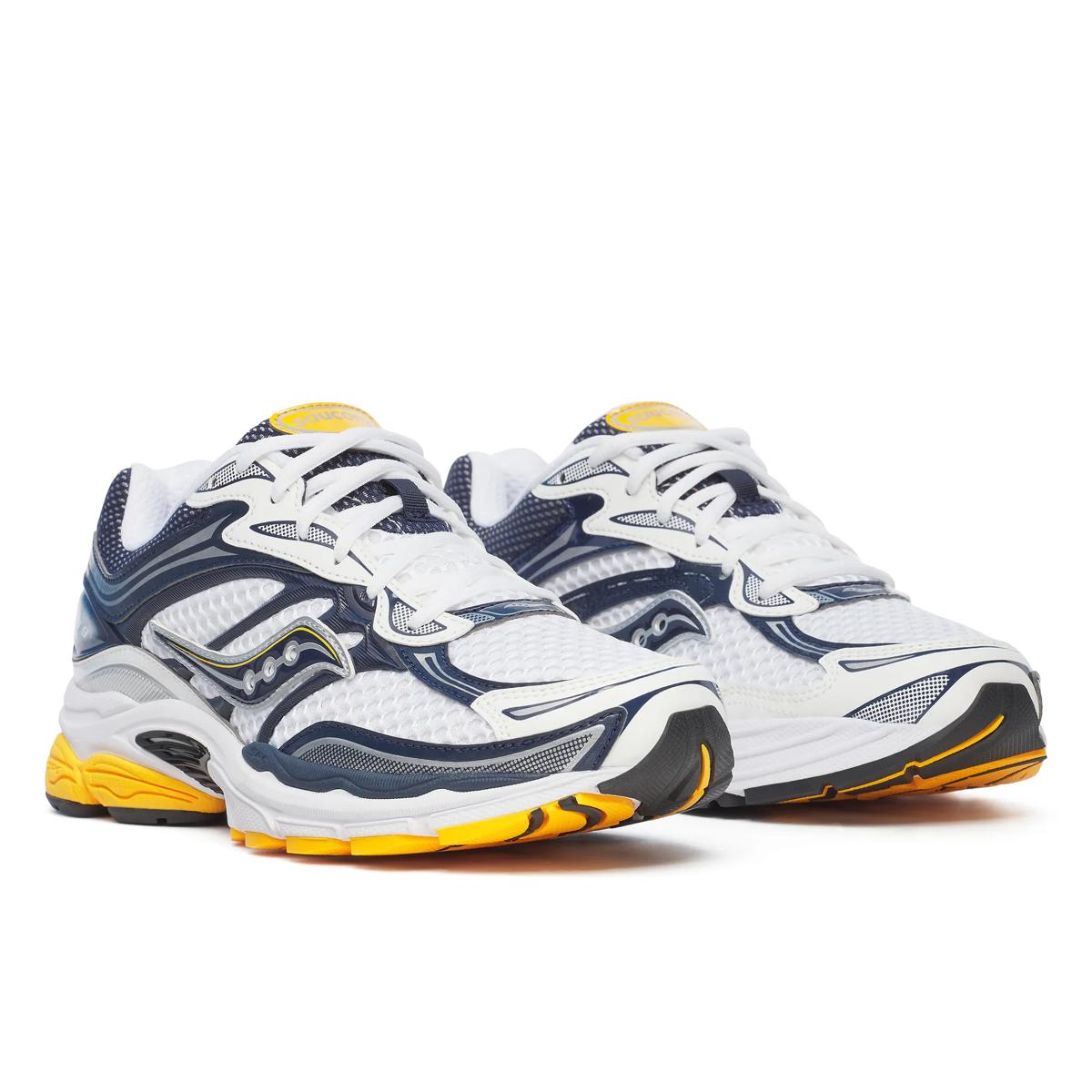 Saucony Men's Progrid Omni 9 White/Navy/Yellow