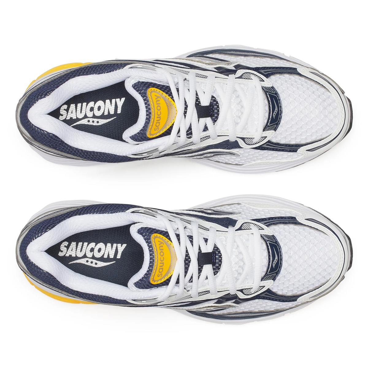 Saucony Men's Progrid Omni 9 White/Navy/Yellow