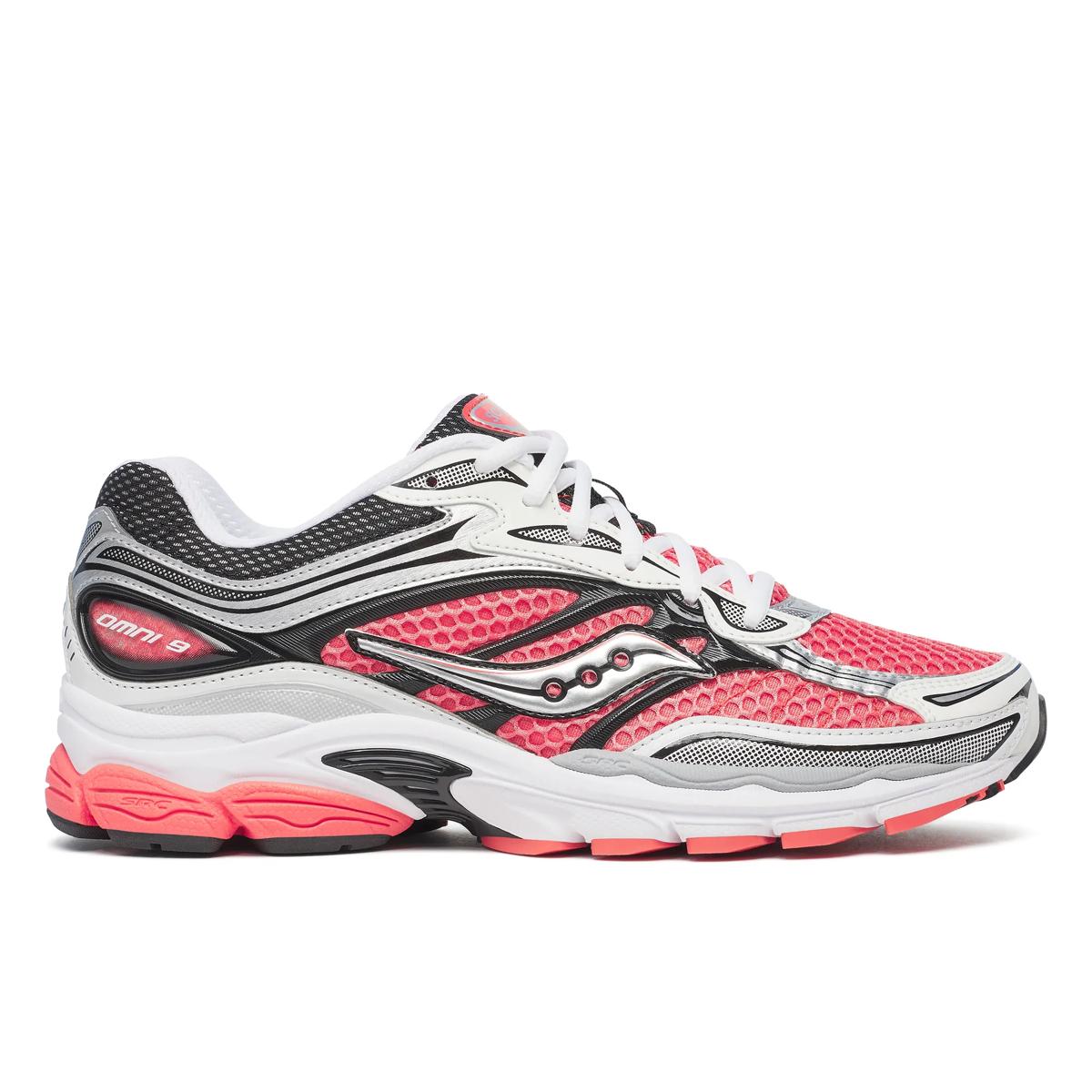 Saucony Men's Progrid Omni 9 Silver/Coral