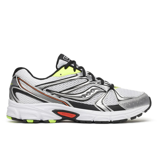 Saucony Men's Ride Millennium White/Silver/Lime/Orange