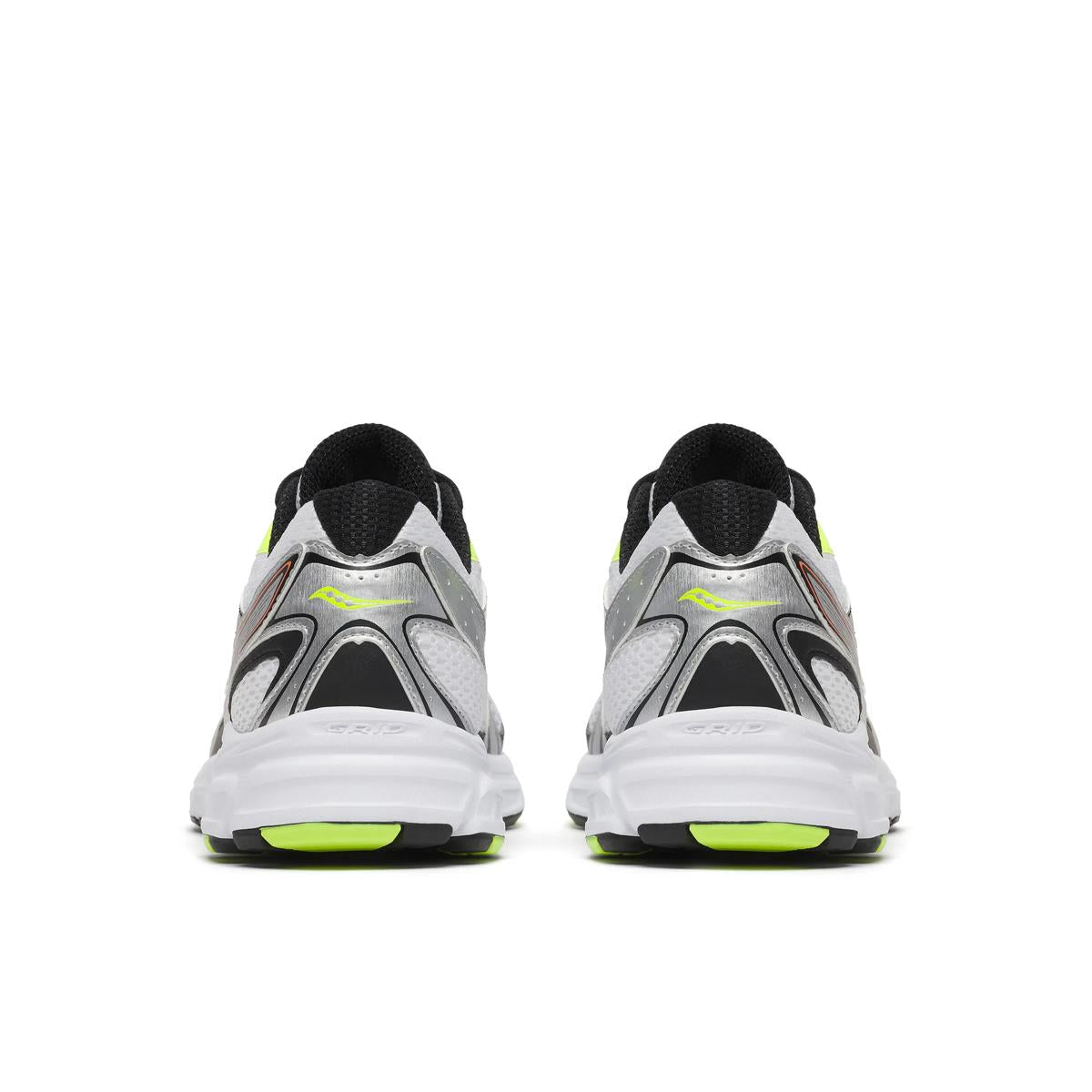 Saucony Men's Ride Millennium White/Silver/Lime/Orange