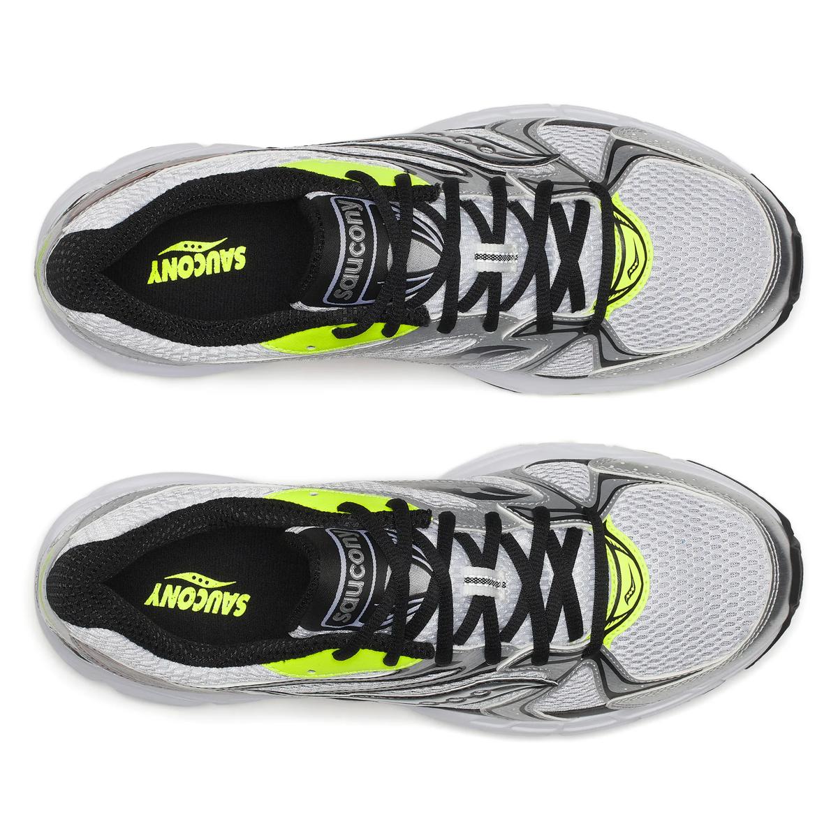 Saucony Men's Ride Millennium White/Silver/Lime/Orange