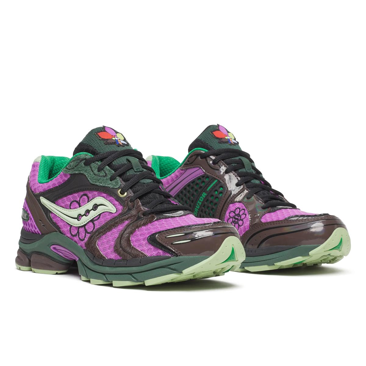 Saucony Men's Progrid Triumph 4 Jae Tips Flowers Grow Uptown Perilla