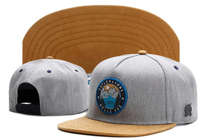Skull Hand Snapback Hat – Flat Bill Adjustable Baseball Cap