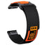 black with orange